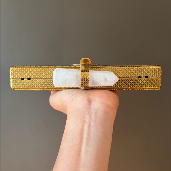 Elegant Gold and Multicolor Clutch